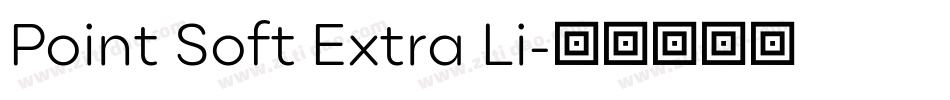 Point Soft Extra Li字体转换